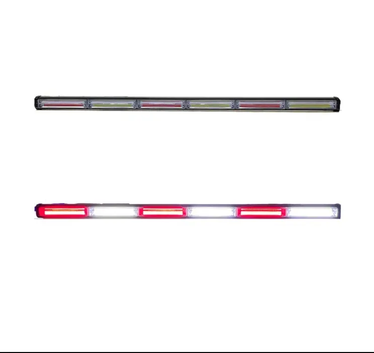 Barra LED blanco/rojo de 6 paneles cob con funciones