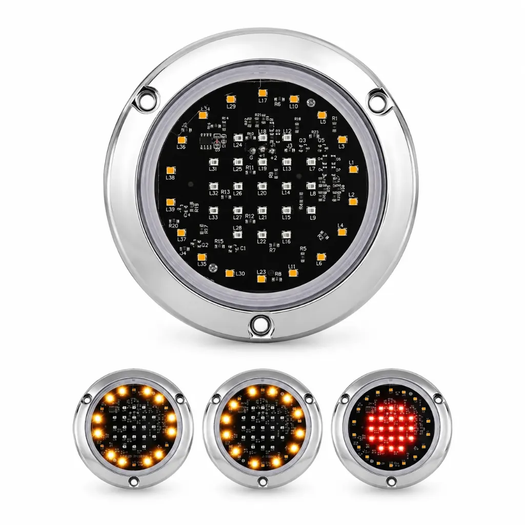 [MULT/6620/RDAM] Plafón universal 39 LED con luz giratoria