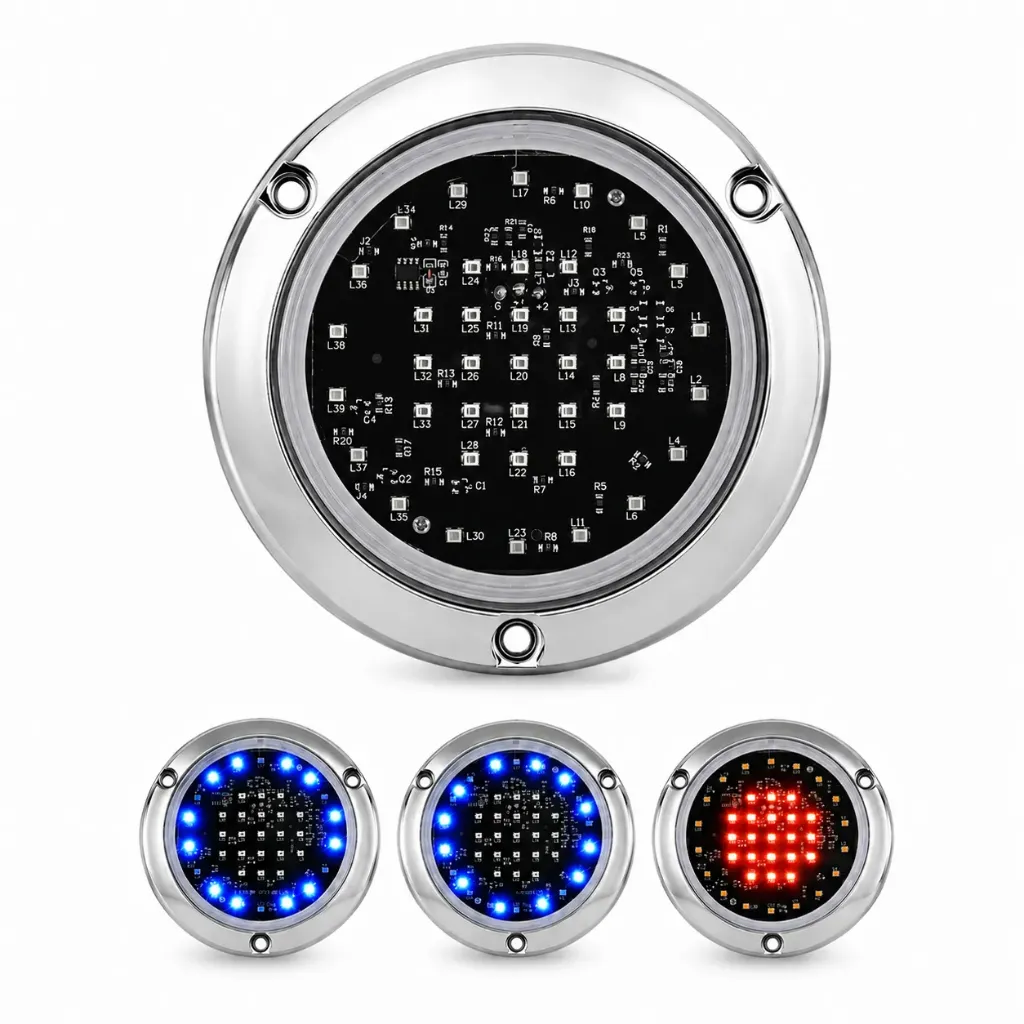 Plafón universal 39 LED con luz giratoria