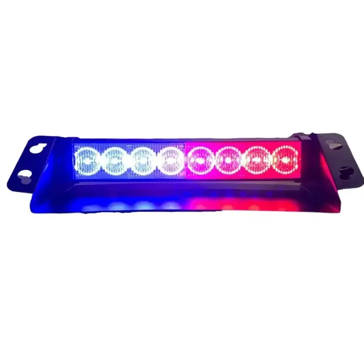 Barra codigo patrulla de 8 LED con base multifunciones (12V)