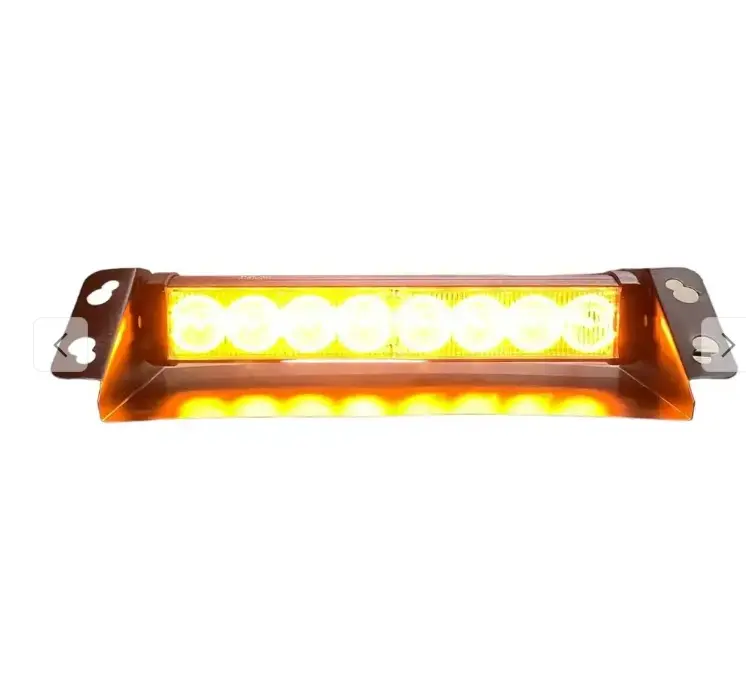 Barra ámbar de 8 LED con base multifunciones (12V)