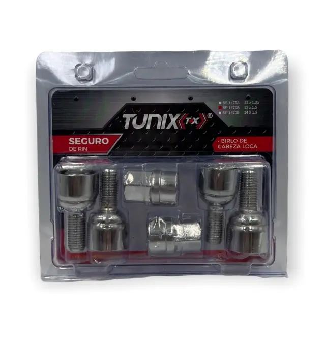 Birlo de seguridad de cabeza loca 12 x 1.25