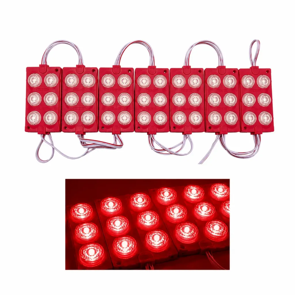 [RS-MOD-4006R] Módulo rojo de 6 LED tipo sombrero (tira de 20 piezas)