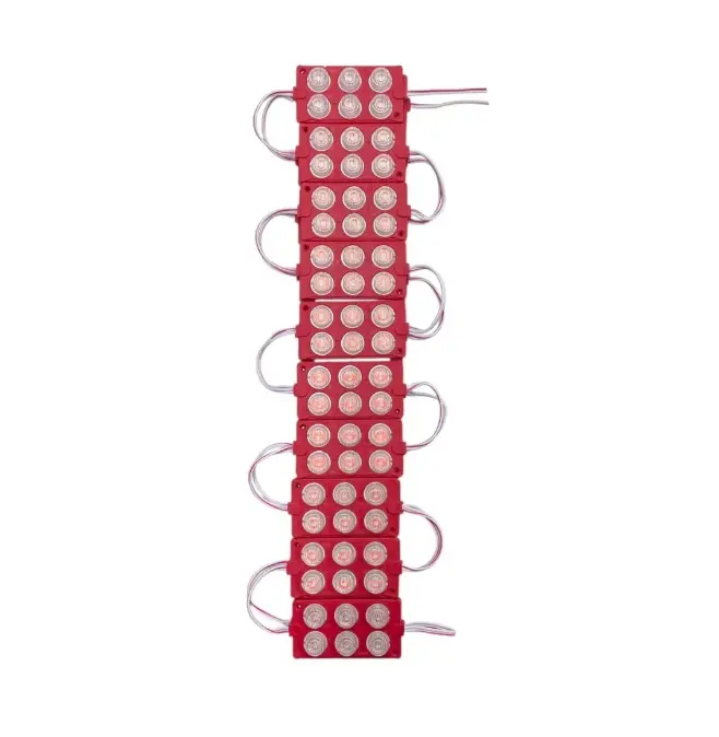 Módulo rojo de 6 LED tipo sombrero (tira de 20 piezas)