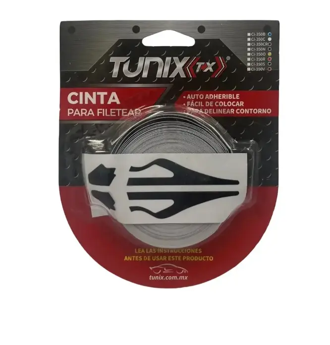 Cinta negra para filetear tipo Katana sencilla 