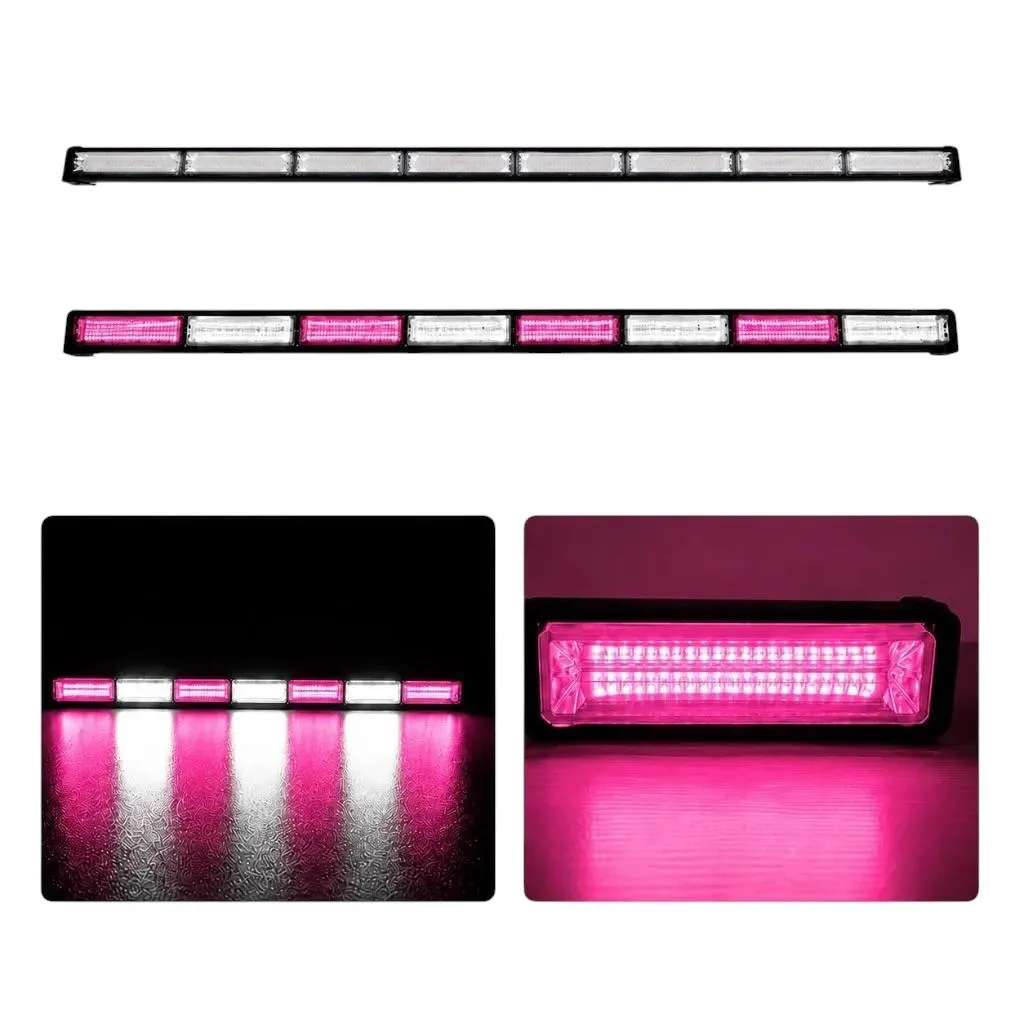 [STR19PN-SAI] Barra LED rosa de 8 paneles cob con funciones