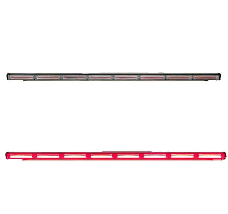 Barra LED roja de 8 paneles cob con funciones