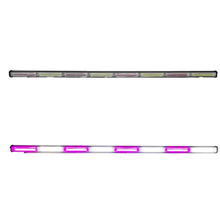 Barra LED blanco/rosa  de 8 paneles cob con funciones