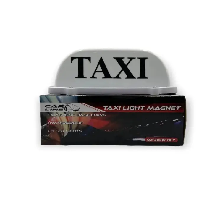 Copete de taxi blanco