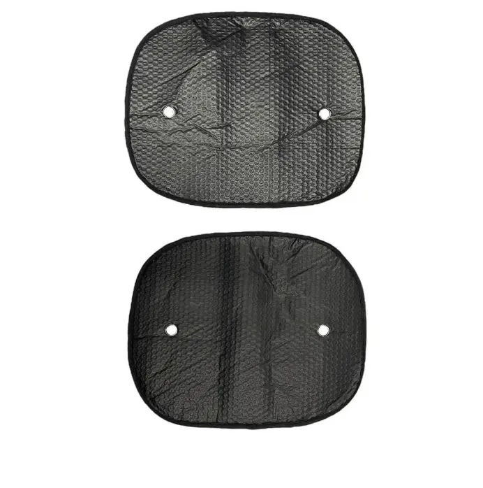 Cortina lateral negra de aluminio con chupones