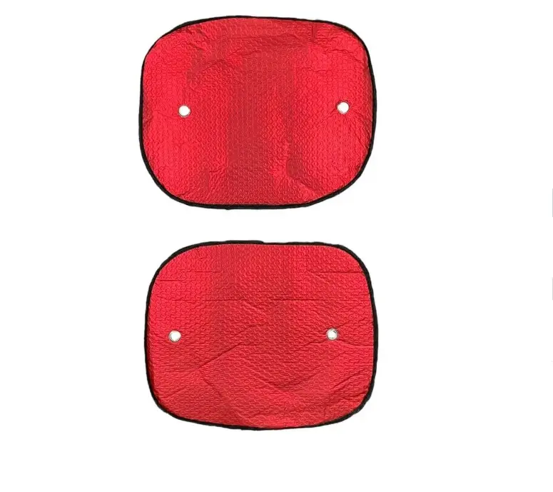 Cortina lateral roja de aluminio con chupones