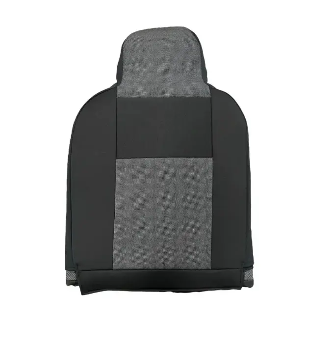 Cubre asiento negro cabecera corrida (Juego completo, delanteros y traseros)