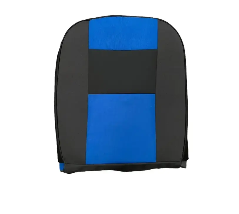 Cubre asiento azul cabecera separada (Juego completo, delanteros y traseros)