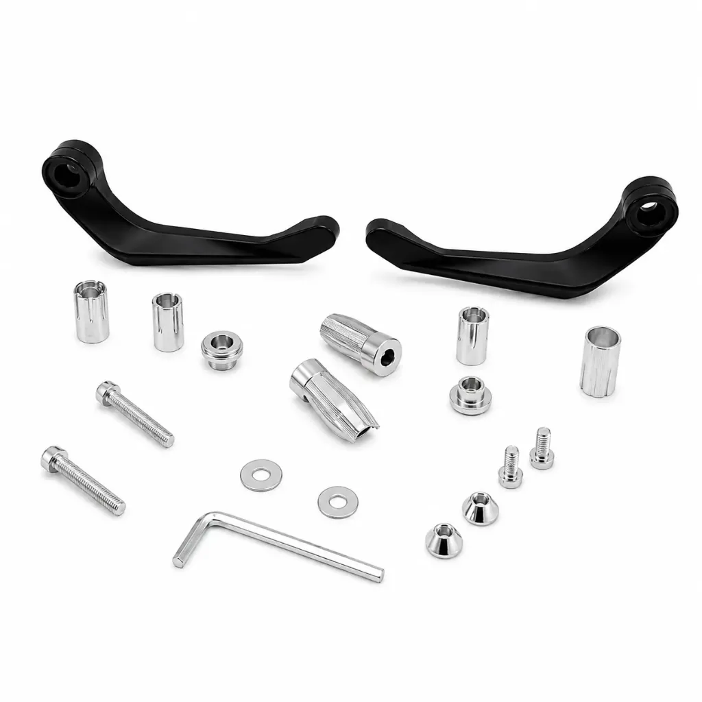 [PU-MCM25SL] Cubre puño metálico plata para moto