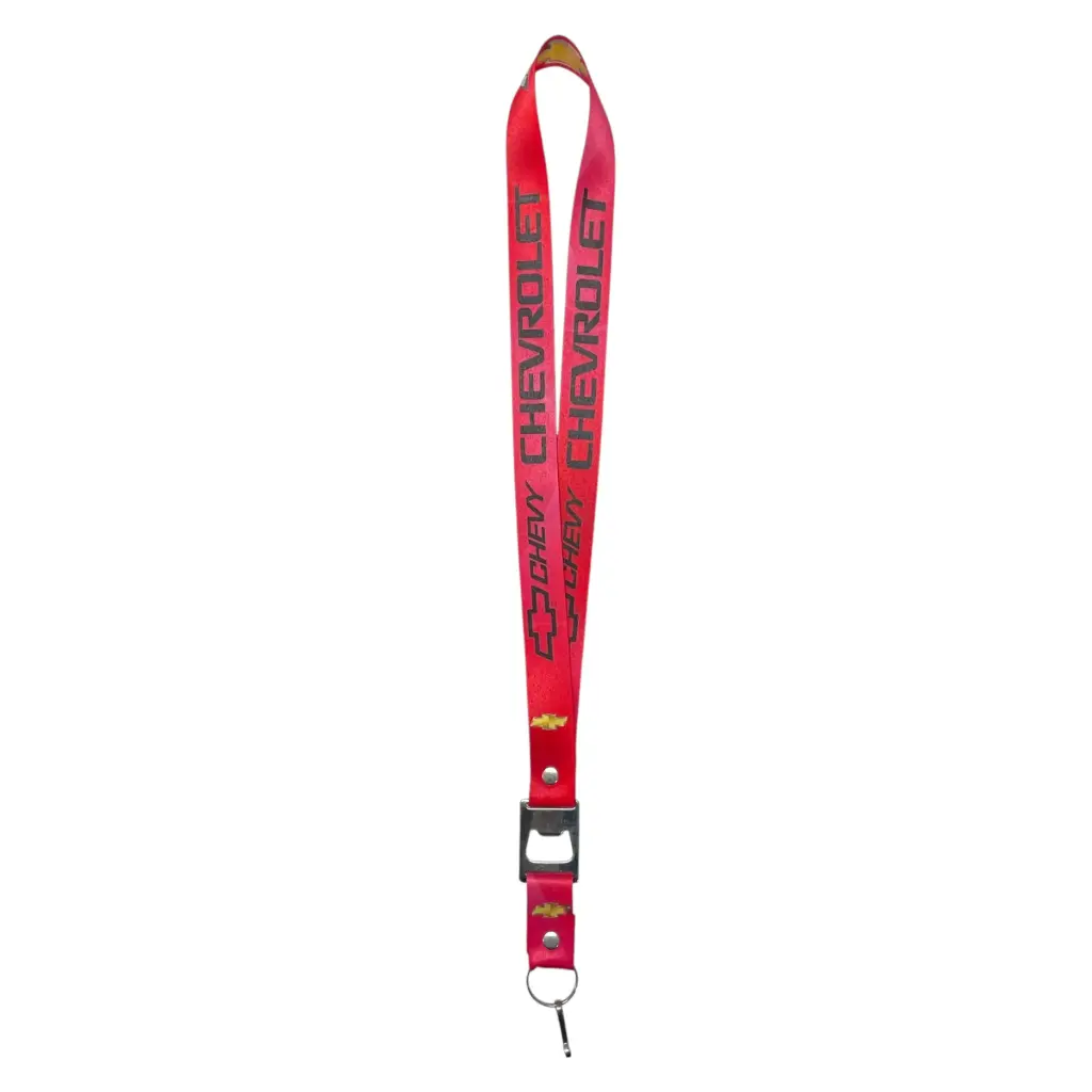 Lanyard con destapador Chevrolet Chevy rojo
