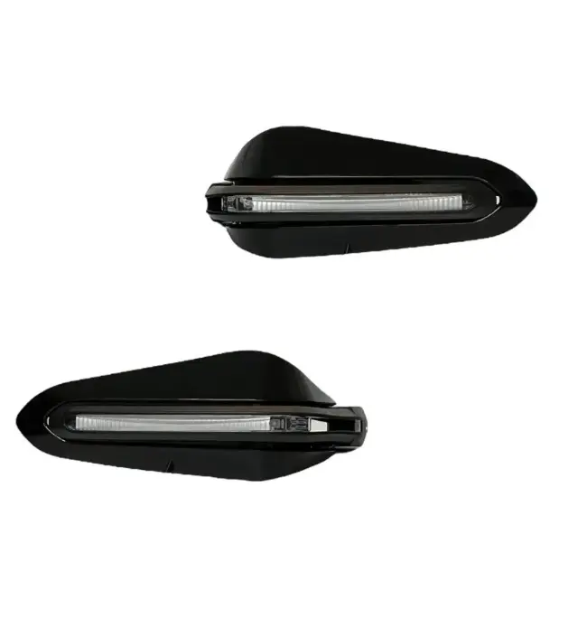 Cubrepuño deportivo para motocicleta luz blanco/ámbar con carcasa negra