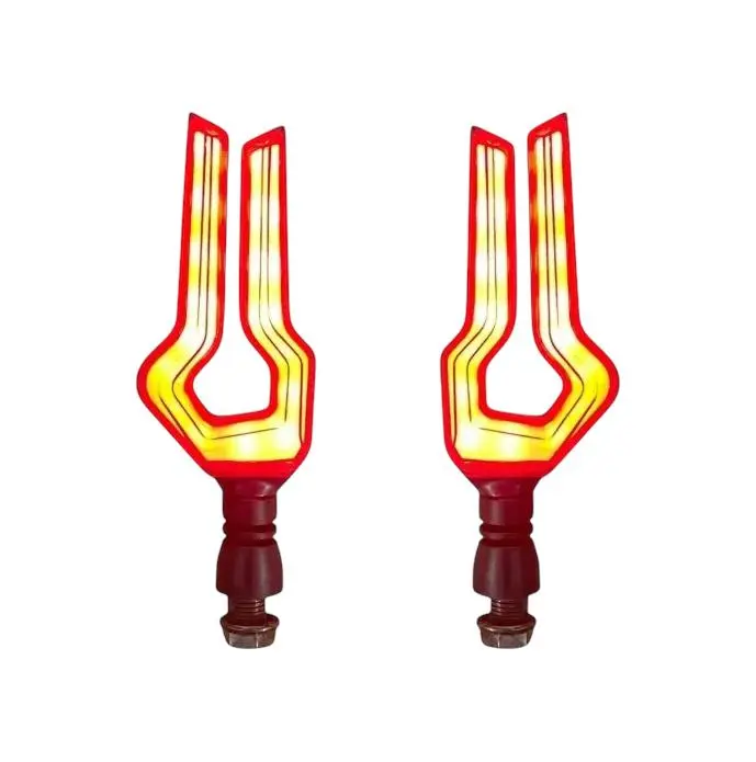 Direccional futurista universal rojo