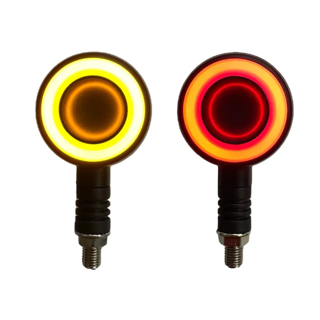 Direccional secuencial LED tipo rueda de doble vista roja