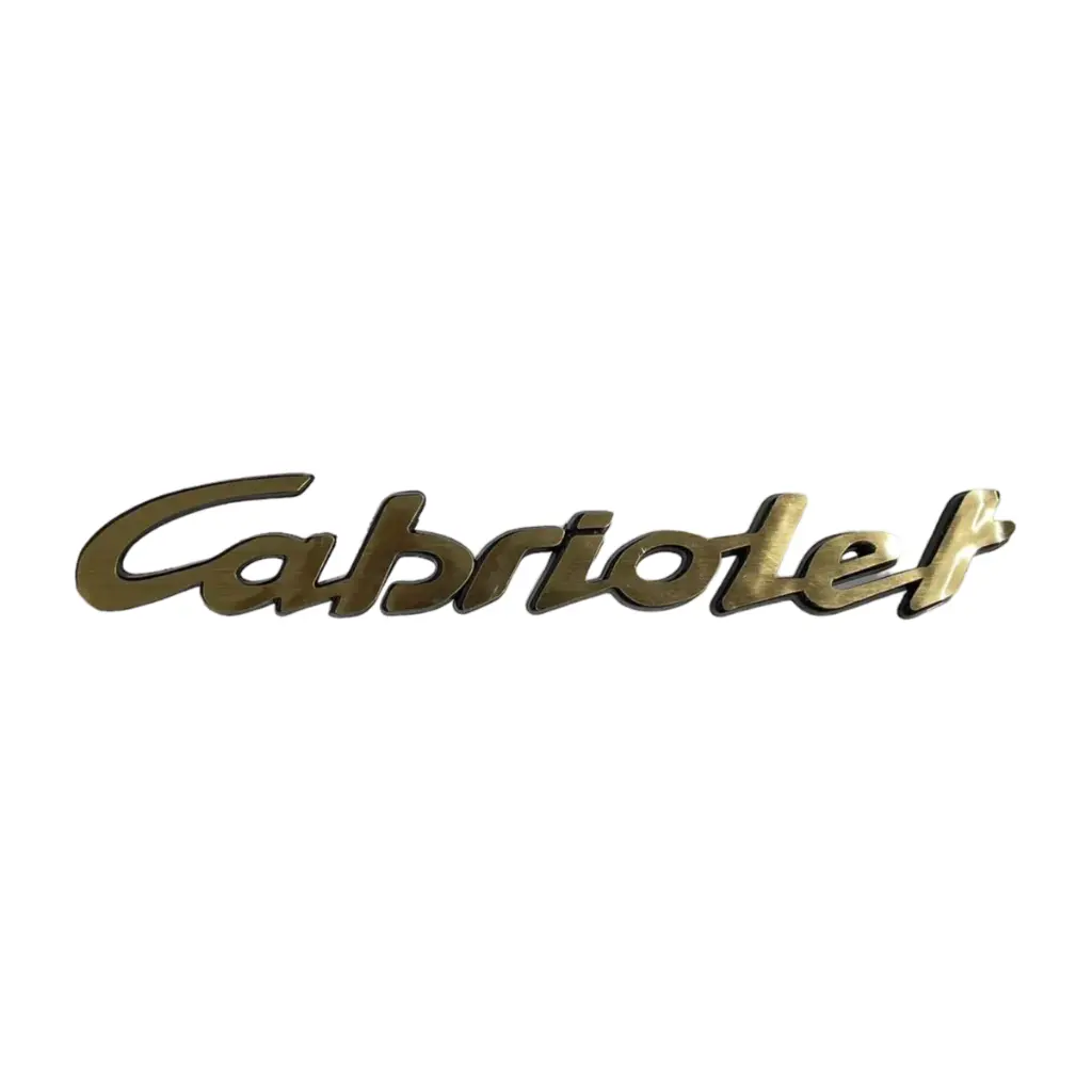 Emblema Cabriolet dorado