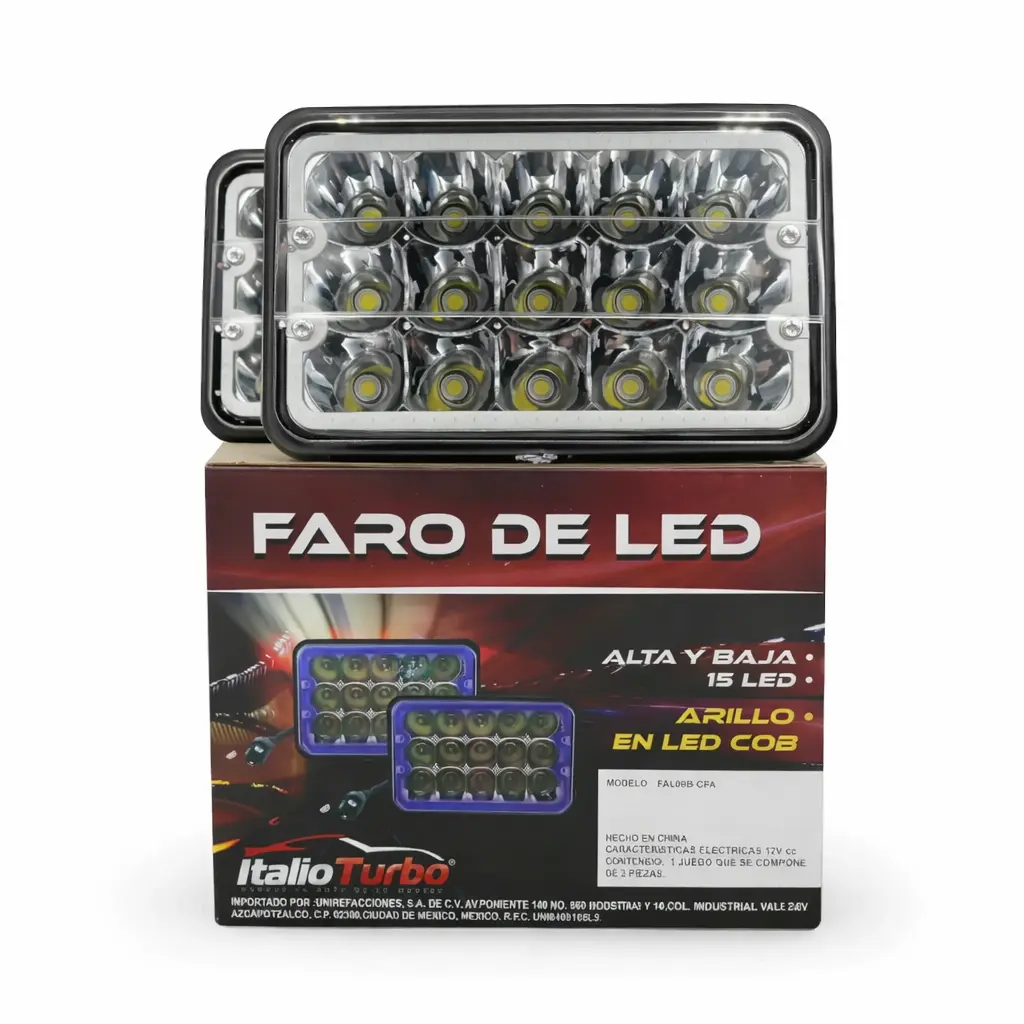  Unidad de 5" con arillo LED azul
