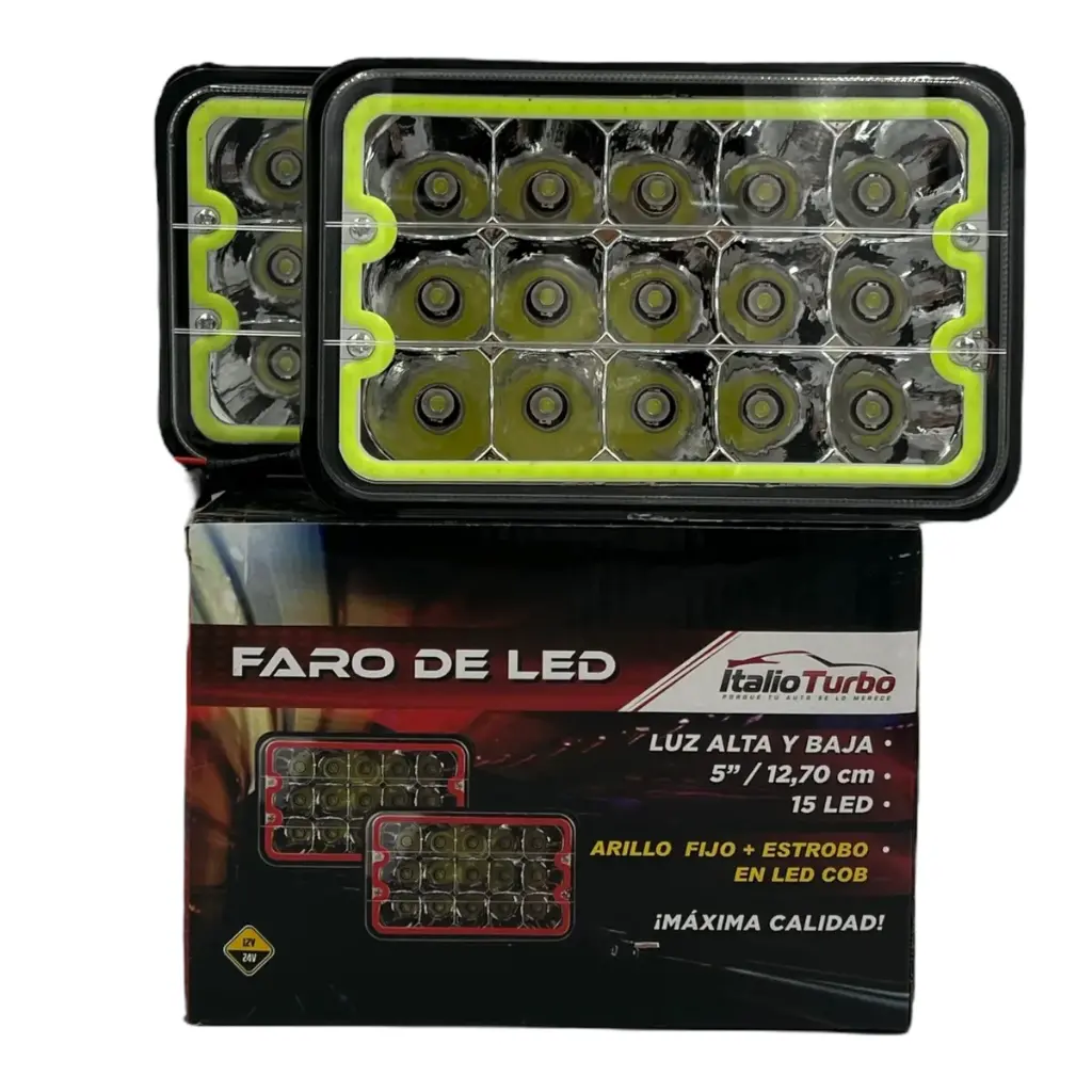 Unidad de 5" con arillo LED verde