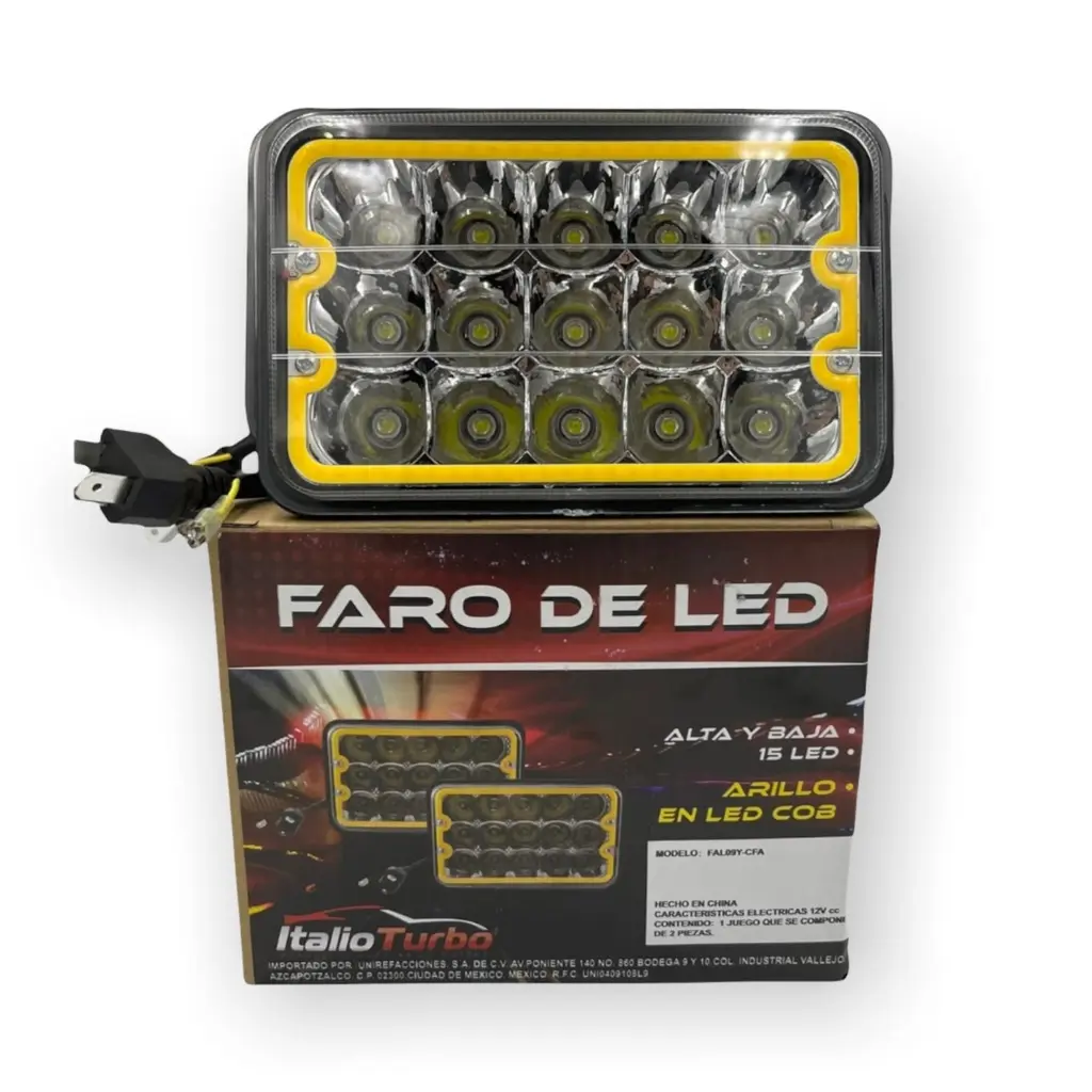 Unidad de 5" con arillo LED ámbar