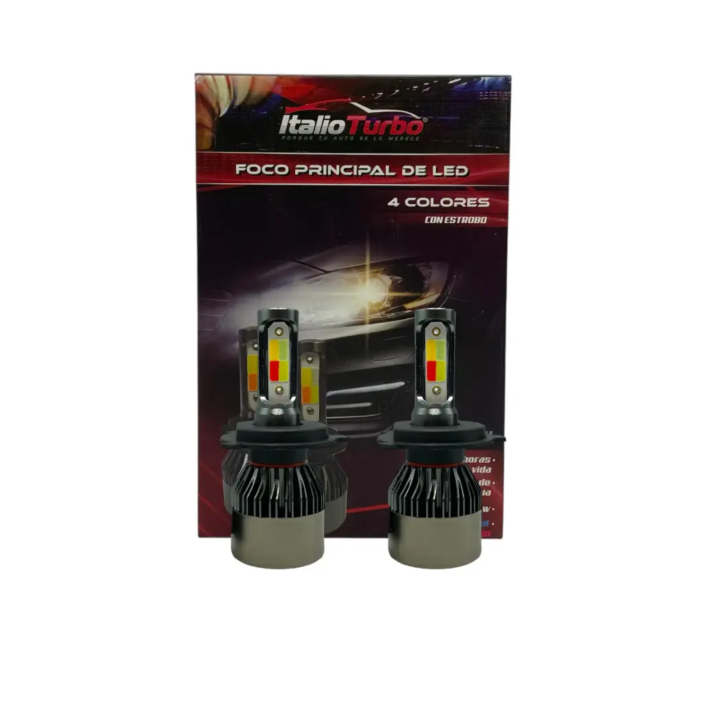 Kit de LED H4 con cuatro colores 