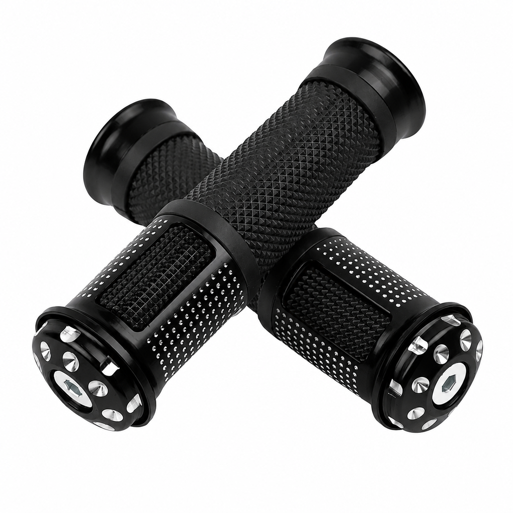 Puño metálico para moto negro