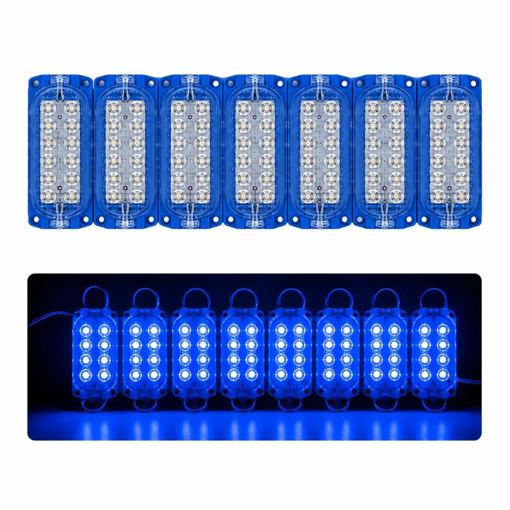 Módulo azul de 12 LED nueva generación tira de 10 piezas
