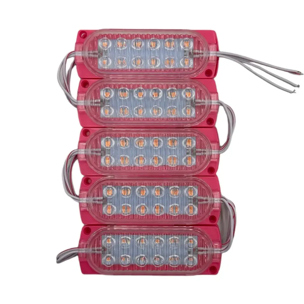 Módulo rosa de 12 LED nueva generación tira de 10 piezas