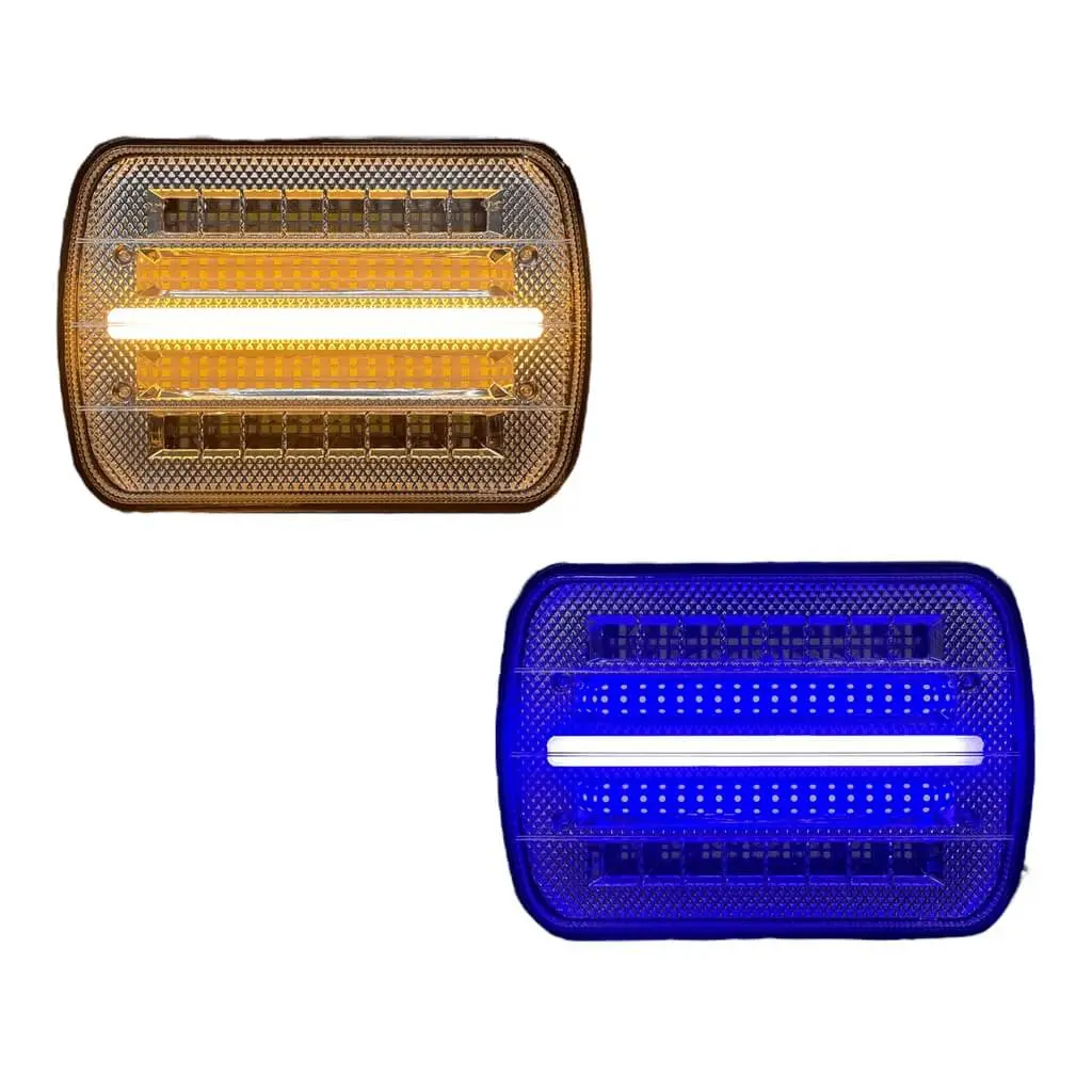 Unidad azul de 7 pulgadas con tira de gel bicolor