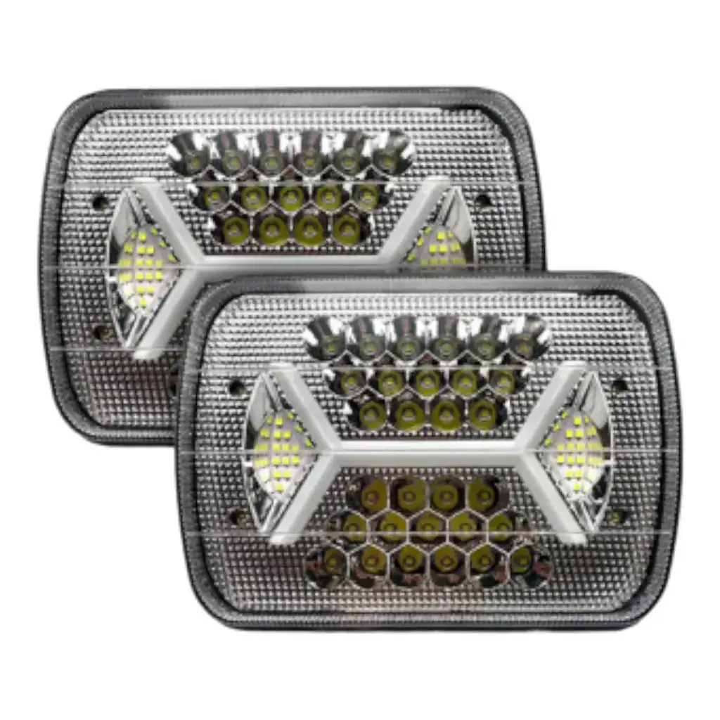 Unidad de 7 pulgadas con arillo GLO tipo X arillo blanco