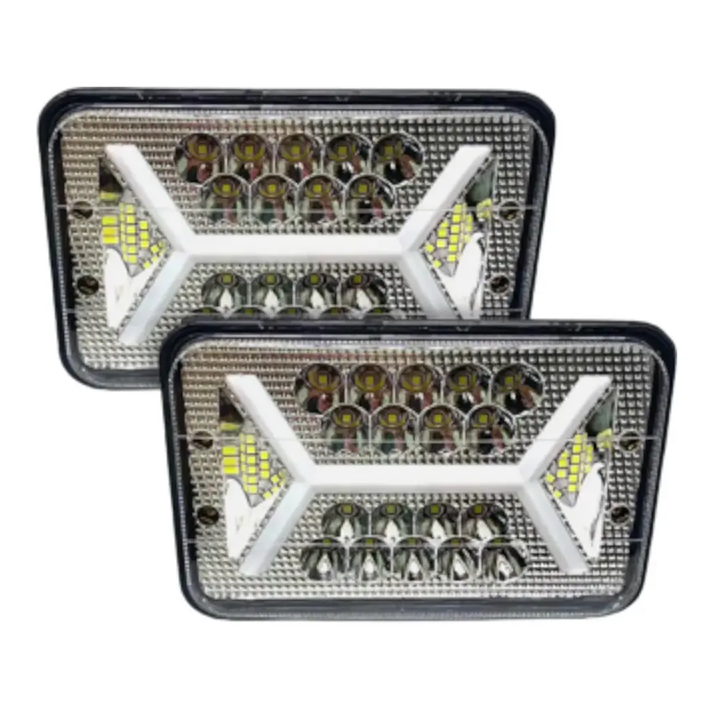 Unidad de 5" pulgadas con arillo GLO tipo X arillo blanco