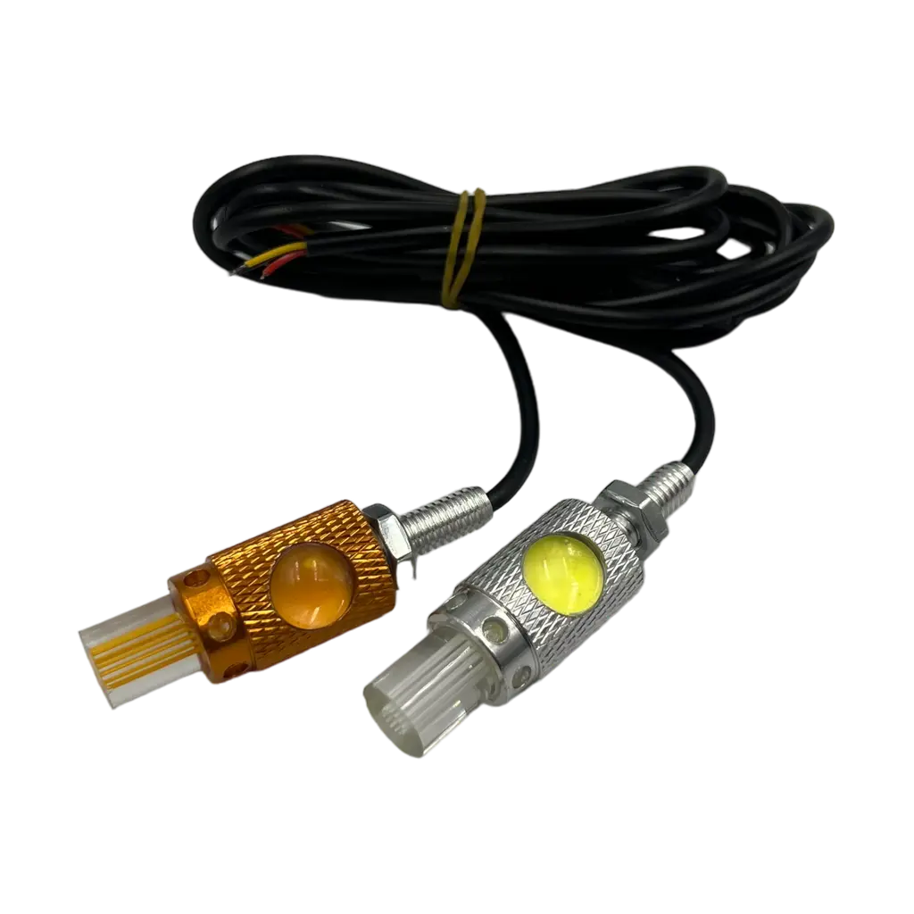 Luz LED ojo tipo ojo de águila con lupas blanco/ámbar