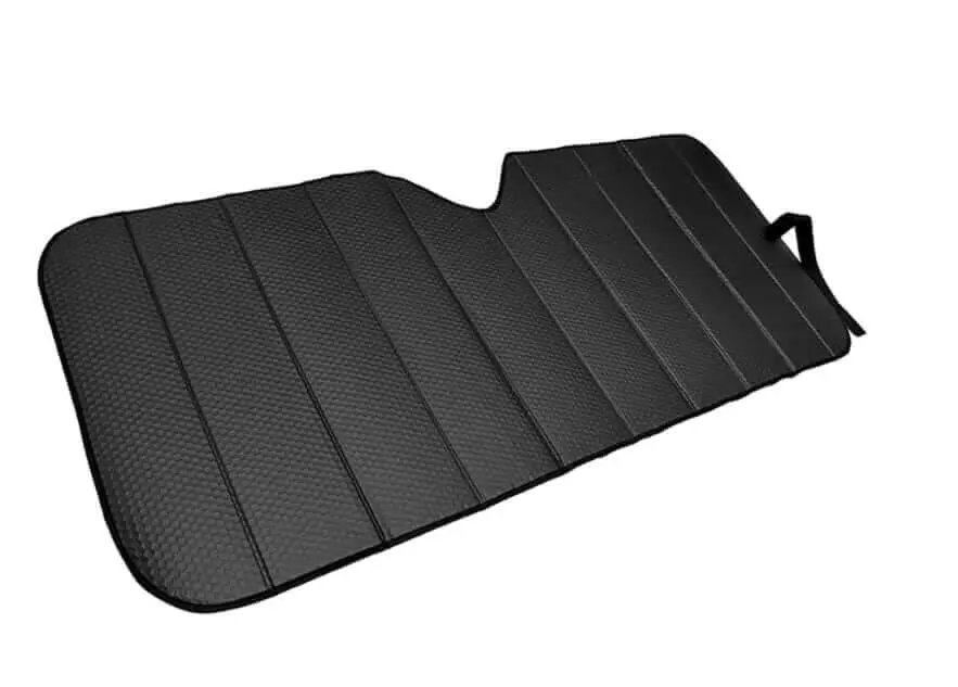 Parasol negro automotriz jumbo doble burbuja 