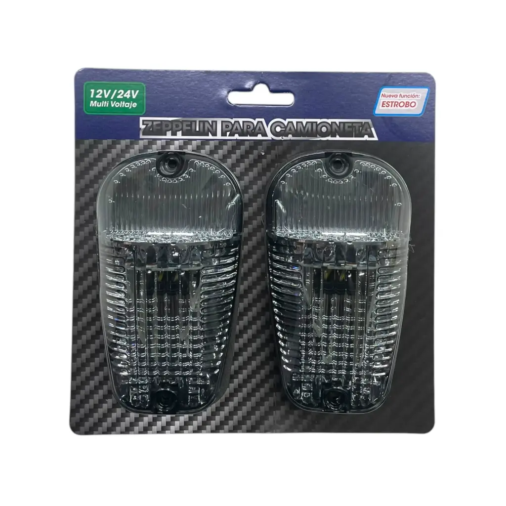 Zeppelin de 21 LED carcasa humo luz ámbar 