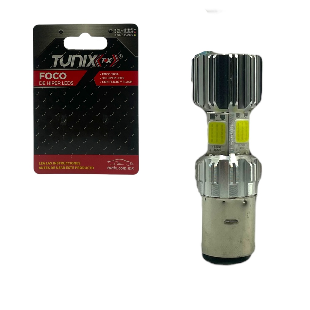 [FO-MCBA204S] Foco LED plata de aluminio para moto 4 caras BA20