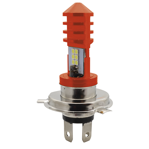 Foco de faro 12 hyperled potente con carcaza de color rojo