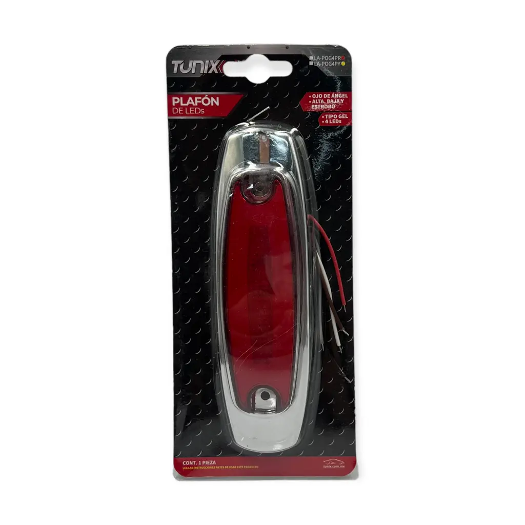 Plafón rojo LED GLO tipo Peter Bilt 