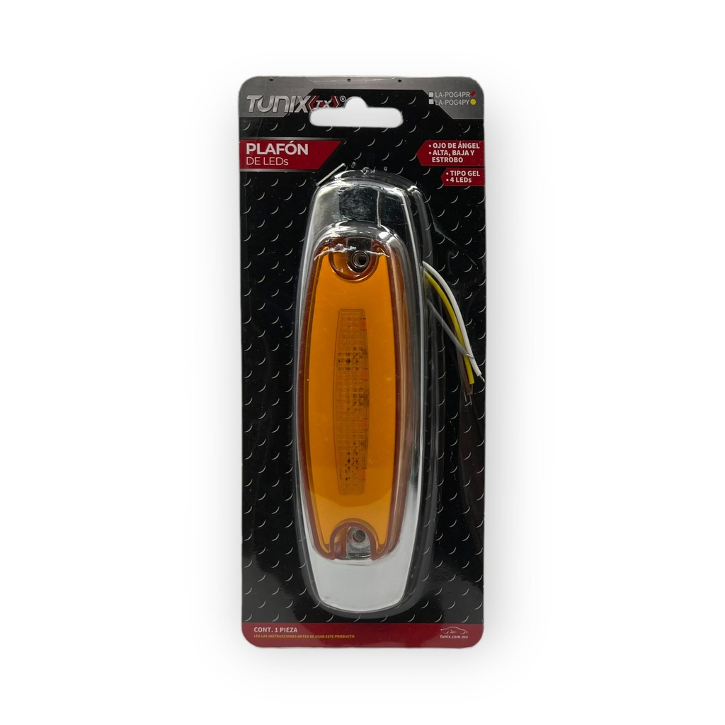 Plafón ámbar LED GLO tipo Peter Bilt 