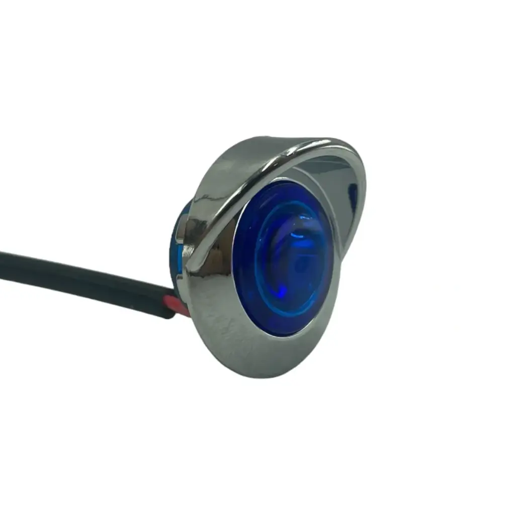 Plafón azul de 3/4 con visera función alta y baja, bolsa de 10 piezas 