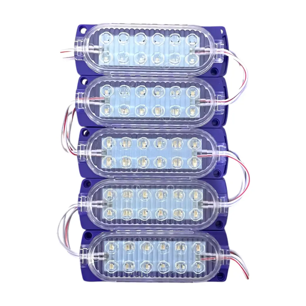 Módulo morado de 12 LED nueva generación tira de 10 piezas