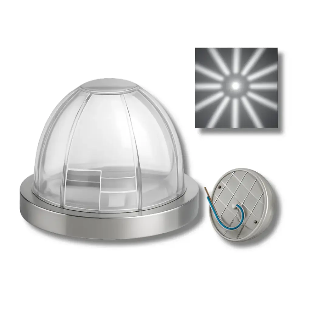 [TR-127 WHITE] Plafón evolum tipo watermelon blanco
