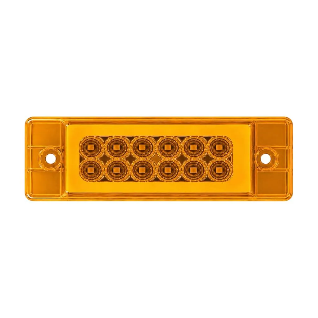 [TR-129 YELLOW] Plafón LED rectangular con arillo GLO ámbar
