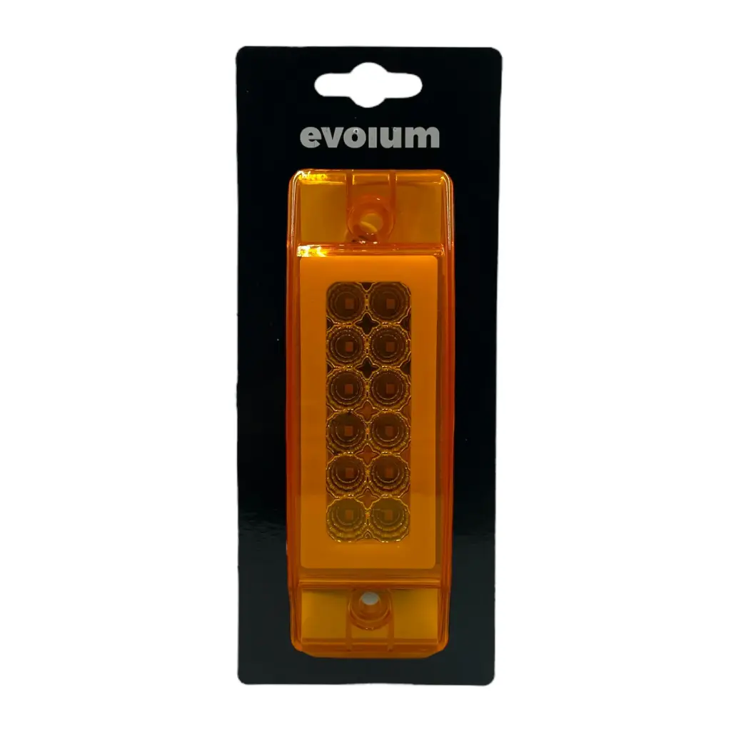 Plafón LED rectangular con arillo Glo ámbar