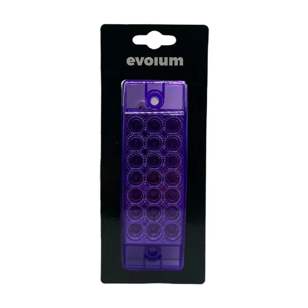 Plafón LED chrome matrix Evolum morado