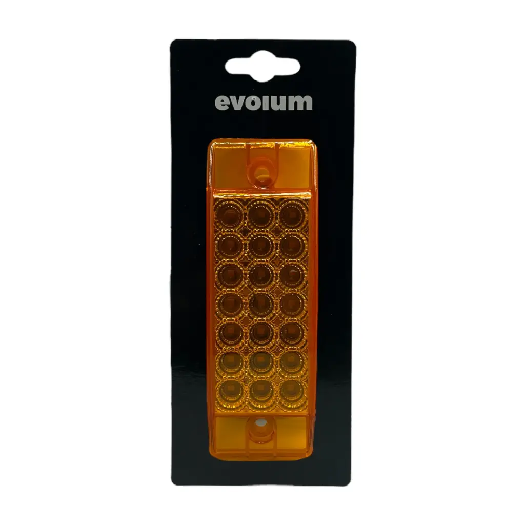 Plafón LED chrome matrix Evolum ámbar