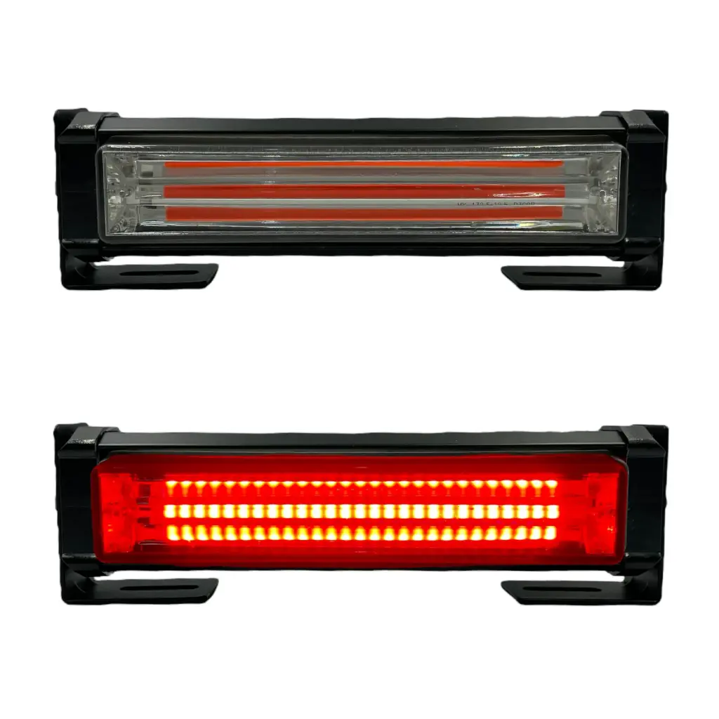 Faro LED COB con estrobo rojo