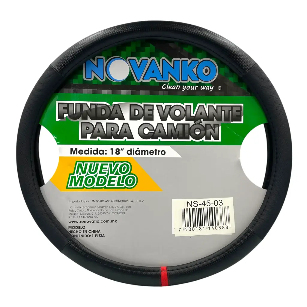 Funda cubrevolante para camion negro 18"