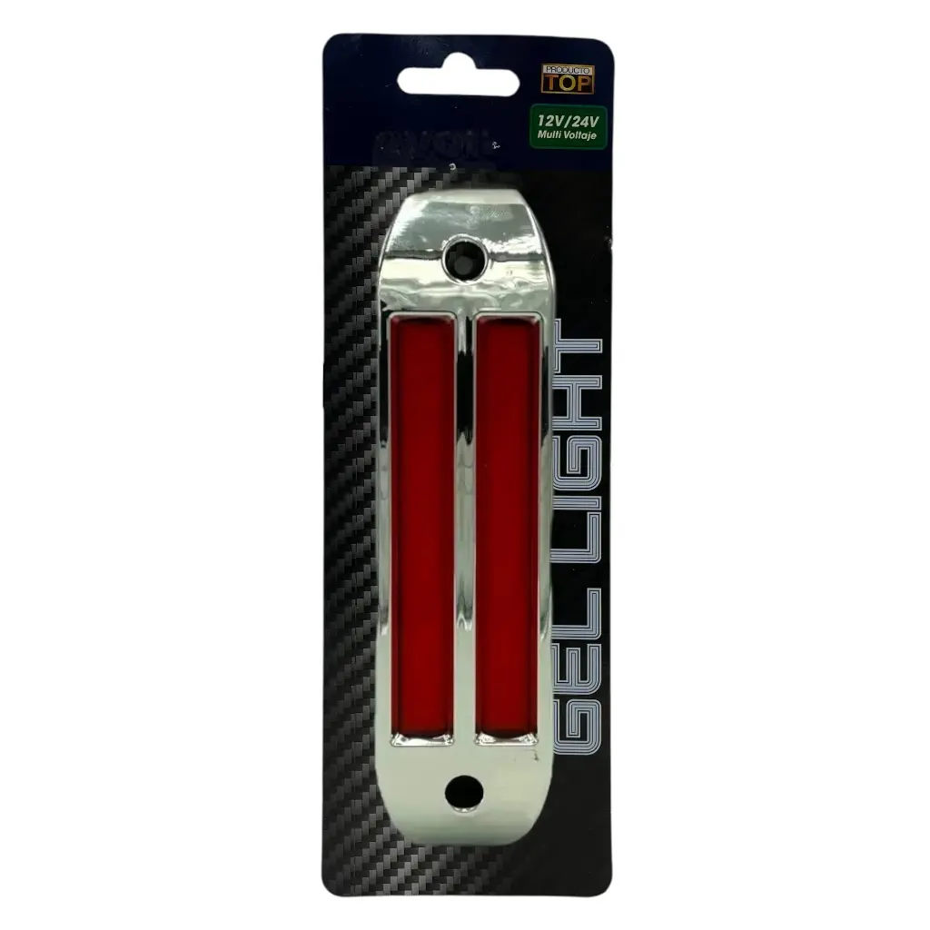 Plafón lateral LED con arillo de GEL rojo